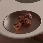 Журнальный столик фигурный со стеклянной столешницей Table Drop варинант исполнения - 6 | Loft Concept в Казани