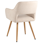 Стул в рогожке бежевого цвета NEASAN STOOL варинант исполнения - 4 | Loft Concept в Казани