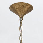 Люстра подвесная с круглыми дисками из серого фактурного стекла с белым матовым шаром внутри Quintiesse варинант исполнения - 4 | Loft Concept в Казани