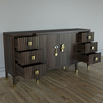 Большой Комод-буфет Elsa Dreams Walnut с ящиками варинант исполнения - 6 | Loft Concept в Казани