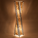 Торшер из перламутра на металлическом каркасе Indonesian Wave варинант исполнения - 4 | Loft Concept в Казани