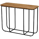 Консоль с деревянной столешницей Lyon Wood Metal Console варинант исполнения - 1 | Loft Concept в Казани