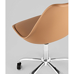 Офисный стул на металлическом основании EGGERY Brown пластик варинант исполнения - 3 | Loft Concept в Казани