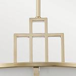 Подвесной светильник цвета латунь с белым матовым плафоном с геометрическим рисунком Feiss варинант исполнения - 4 | Loft Concept в Казани