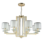 Люстра с 8-ю цилиндрическими плафонами из стекла Laurent варинант исполнения - 5 | Loft Concept в Казани