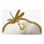 Ваза из фарфора с бронзовой стрекозой  Paradise Dragonfly варинант исполнения - 4 | Loft Concept в Казани