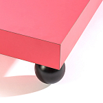 Дизайнерский кофейный стол на круглых ножках Poltronova T02 Pink Coffee Table варинант исполнения - 3 | Loft Concept в Казани