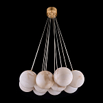 Люстра подвесная круглая с сферическими плафонами из натурального камня Glowing Spheres варинант исполнения - 12 | Loft Concept в Казани