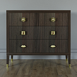 Бельевой Комод с 4 ящиками Elsa Dreams Walnut варинант исполнения - 5 | Loft Concept в Казани