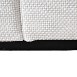 Дизайнерское кресло мягкое с обивкой из рогожки кремового цвета Decoration of Everything варинант исполнения - 3 | Loft Concept в Казани