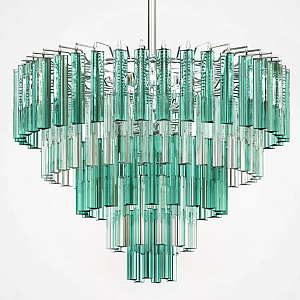 Дизайнерская люстра AQUA Blue Lagoon бирюзовое стекло несколько ярусов