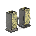 Настольный письменный набор из змеевика с часами и таблетницей Successful Leader варинант исполнения - 3 | Loft Concept в Казани