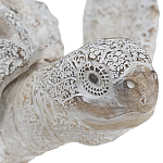 Статуэтка черепаха с ажурным панцирем и детализированной текстурой в белом цвете Marine Accessories варинант исполнения - 5 | Loft Concept в Казани