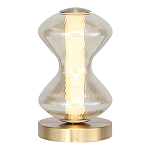 Настольная лампа светодиодная с волнообразным стеклянным плафоном Amphora of Light варинант исполнения - 1 | Loft Concept в Казани