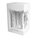 Встраиваемый в стену гипсовый светильник под покраску с колоннами и арками в античном стиле Antiquity Athena варинант исполнения - 2 | Loft Concept в Казани