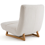 Кресло с обивкой букле Lino White  Boucle Armchair варинант исполнения - 4 | Loft Concept в Казани