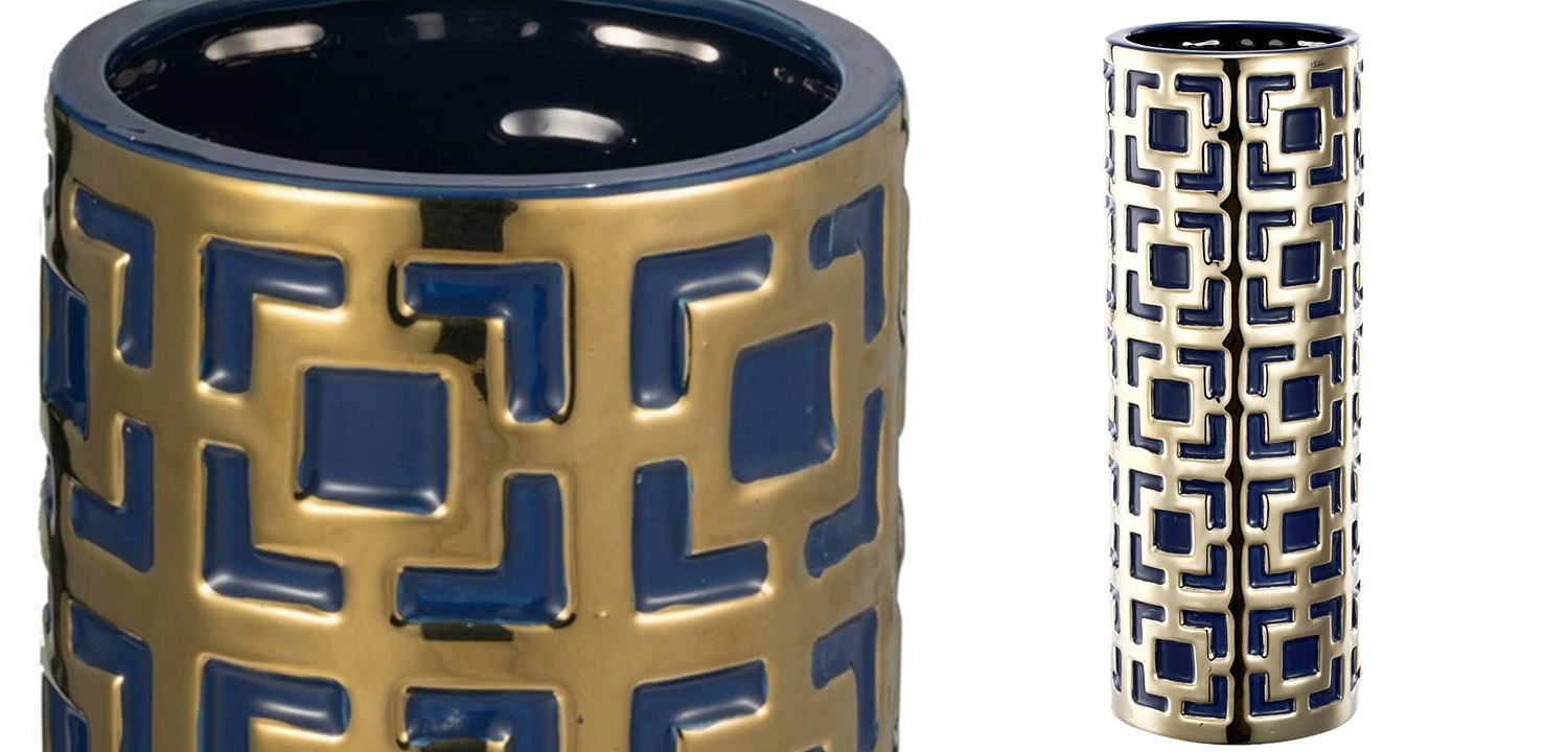 Ваза с геометрическим узором Marion Vase Ваза с геометрическим узором Marion Vase - Loft-Concept в Казани