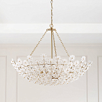 Люстра декорированная цветами из стекла Lightness of Flowers варинант исполнения - 2 | Loft Concept в Казани