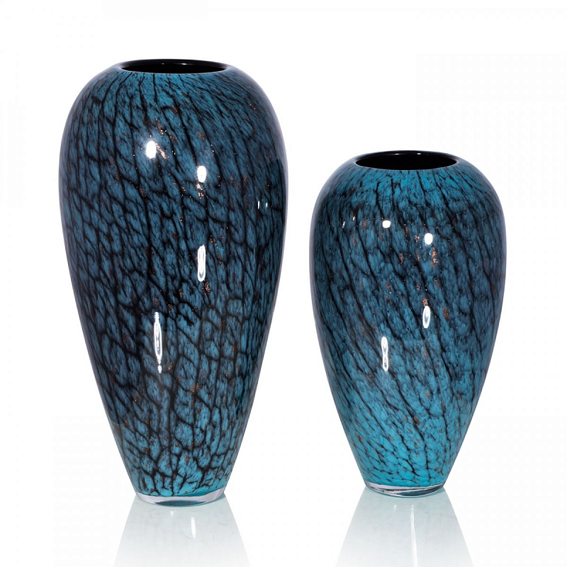 Стеклянная ваза Chrysalis Бирюзовый в Казани | Loft Concept 