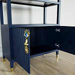 Стеллаж со стеклянными полками Elsa Dreams Blue варинант исполнения - 5 | Loft Concept в Казани