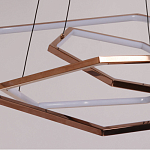 Люстра с 3-мя подвесами в виде шестиугольников Hexagon Horizontal варинант исполнения - 4 | Loft Concept в Казани