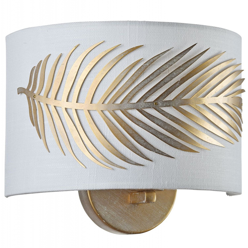 Бра Golden Feather Sconces Золотой Белый в Казани | Loft Concept 