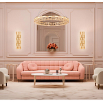 Люстра кольцевая с текстурной огранкой Reflection of Reality варинант исполнения - 3 | Loft Concept в Казани