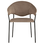 Коричневый стул с обивкой из искусственной замши Alexis варинант исполнения - 2 | Loft Concept в Казани