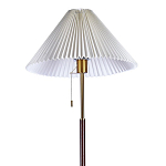 Торшер с плиссированным белым абажуром Pleated White Floor Lamp варинант исполнения - 2 | Loft Concept в Казани