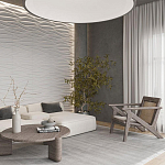 Гипсовая 3D панель с принтографией PM-01 варинант исполнения - 2 | Loft Concept в Казани