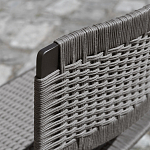 Дизайнерский стул с каркасом из металла с плетеными сиденьем и спинкой GREEN POINT Chair варинант исполнения - 7 | Loft Concept в Казани