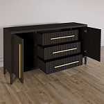 Буфет Primo с тремя ящиками и двумя фасадами Темный орех варинант исполнения - 5 | Loft Concept в Казани