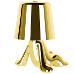 Настольная лампа фигурная золотого цвета с гладким абажуром Высота 17 см Sophia варинант исполнения - 6 | Loft Concept в Казани