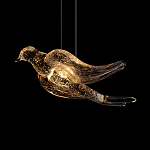 Подвесной светильник с прозрачной стеклянной птичкой Serip Voa варинант исполнения - 7 | Loft Concept в Казани