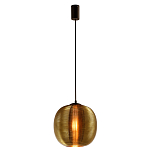 Подвесной светильник со стеклянным рельефным плафоном золото Perforated Glass 25 варинант исполнения - 2 | Loft Concept в Казани