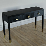 Дизайнерский Письменный стол Elsa Dreams Black с тремя ящиками варинант исполнения - 3 | Loft Concept в Казани