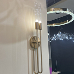 Бра с вытянутым рифленым стеклянным плафоном цилиндрической формы Trumpet tube варинант исполнения - 8 | Loft Concept в Казани