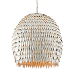 Подвесной светильник белый металлический в форме купола White Natural Lines варинант исполнения - 1 | Loft Concept в Казани