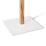 Вешалка с квадратным основанием и 4-мя белыми металлическими крючками Industrial Metal Rust варинант исполнения - 3 | Loft Concept в Казани