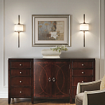 Бра вертикальное с белым полукруглым плафоном и длинным стержнем L Kichler варинант исполнения - 2 | Loft Concept в Казани