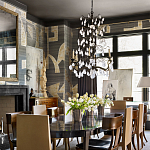 Обои ручная роспись в стиле Арт-деко Symphony Original colourway on Arkose silk dupion варинант исполнения - 2 | Loft Concept в Казани