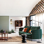 Торшер с поворотным плафоном Aracea Black Floor Lamp варинант исполнения - 11 | Loft Concept в Казани