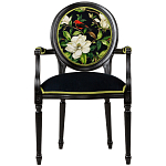 Стул с подлокотниками из бука с изображением птиц и цветов Blooming Birds варинант исполнения - 1 | Loft Concept в Казани