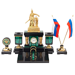 Настольный письменный набор из малахита и долерита Leader Organizer варинант исполнения - 1 | Loft Concept в Казани