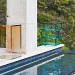 Стол журнальный в форме кубов Acrylic Furniture Lumina Mint Breeze варинант исполнения - 7 | Loft Concept в Казани