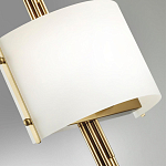 Бра с изогнутым плафоном на бронзовом основании с вертикальным декором из металлических трубок Sohne варинант исполнения - 8 | Loft Concept в Казани