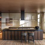 Кухонный гарнитур из массива дерева и камня HI-LINE 6 FRAME DOOR Dada Engenereed Kitchen варинант исполнения - 1 | Loft Concept в Казани