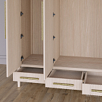 Большой Шкаф Primo Светлый дуб с 3 дверьми и 3 выдвижными ящиками варинант исполнения - 4 | Loft Concept в Казани