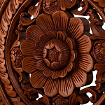 Панно из дерева круглое Flower Panel With Trees варинант исполнения - 2 | Loft Concept в Казани