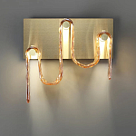 Бра волнистой формы из фактурного стекла Big Wave варинант исполнения - 7 | Loft Concept в Казани